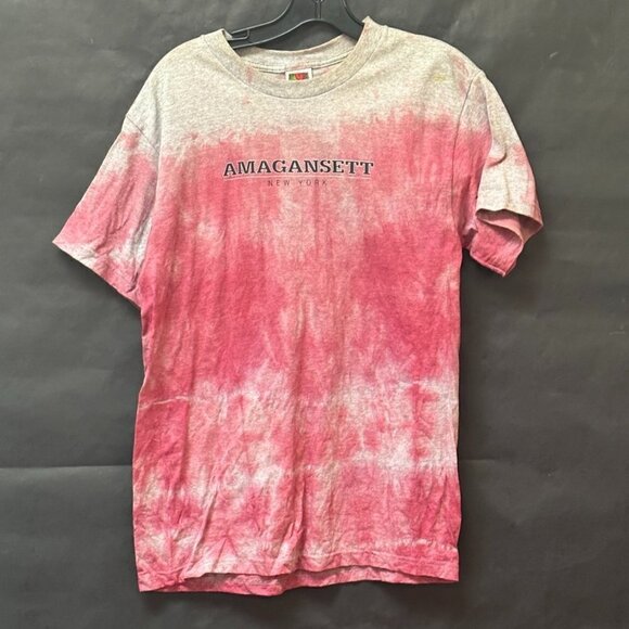 Amagansett New York The Hamptons NWT VTG Deadstock 90's Tie Dye Size Medium Red - Picture 1 of 5